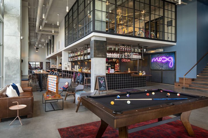 Moxy Nashville Vanderbilt Lobby